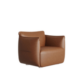 Lotus Single Seater Office Leather Puffy Sofa - Gavisco Office Furniture
